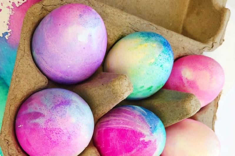 Idée de décoration d'œufs de Pâques