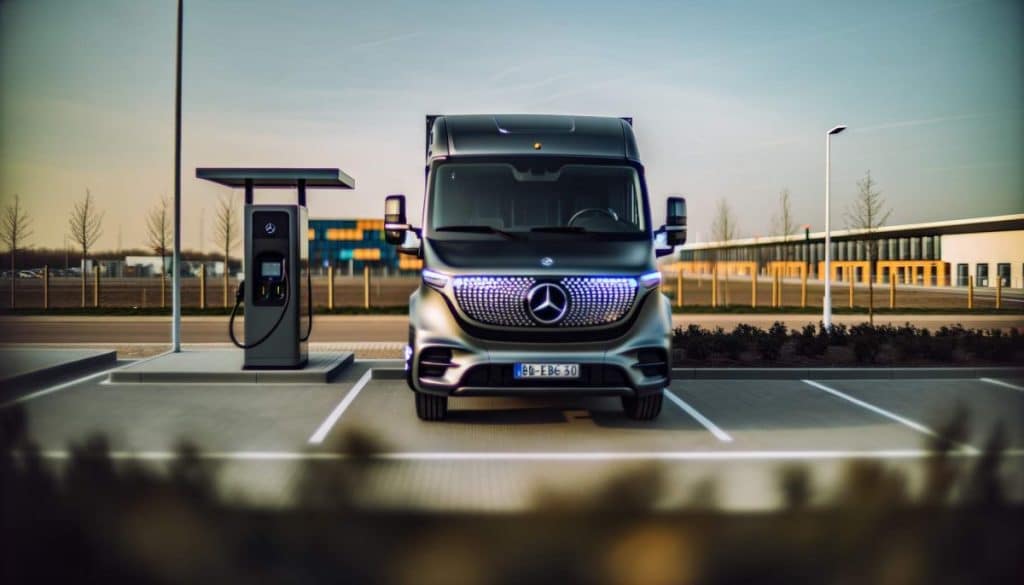 Le camion électrique Mercedes : 1000 kW de recharge !